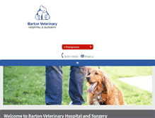 Tablet Screenshot of barton-vets.co.uk